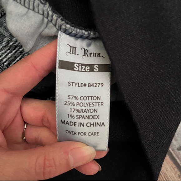 M. Rena Stretch Denim Distressed Skinny Jeans - Picture 6 of 6